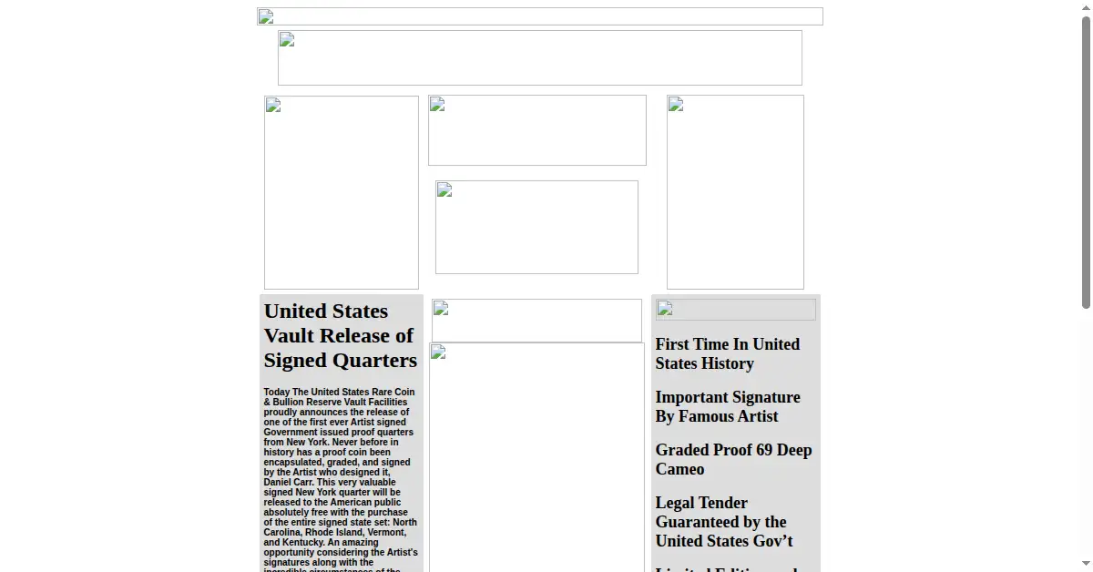 usmoneyreserve.com as the Internet Archive first saved it, 20 Feb 2002
