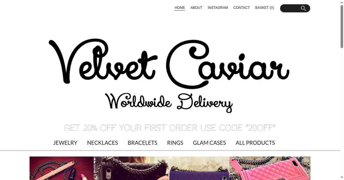 velvetcaviar.com as the Internet Archive first saved it, 10 Mar 2014