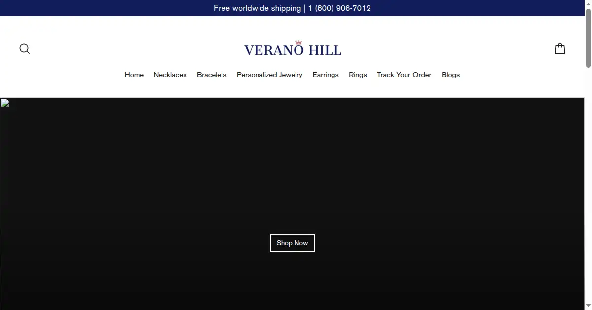veranohill.com as the Internet Archive first saved it, 24 Feb 2021