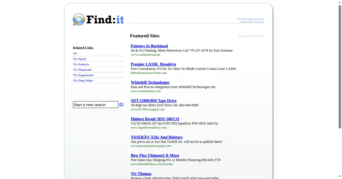 vivint.com as the Internet Archive first saved it, 26 Nov 2006