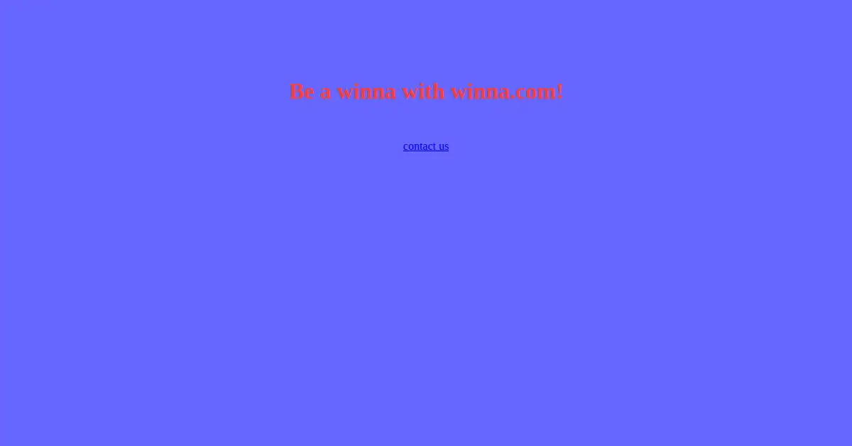 winna.com as the Internet Archive first saved it, 1 Feb 2001