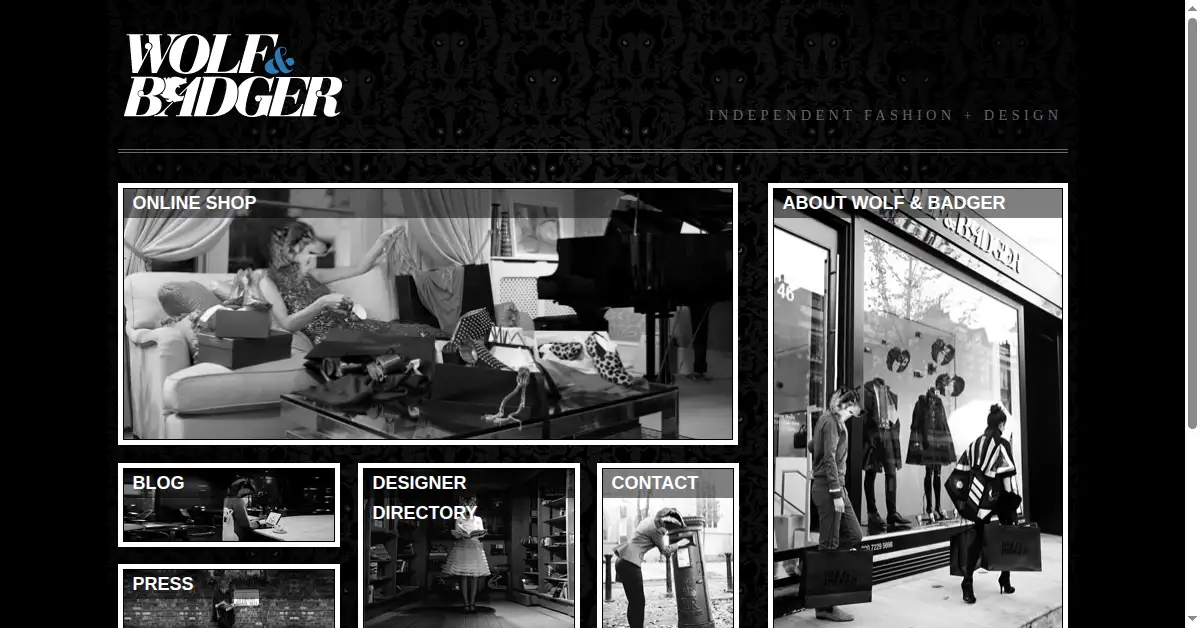 wolfandbadger.com as the Internet Archive first saved it, 26 Dec 2010