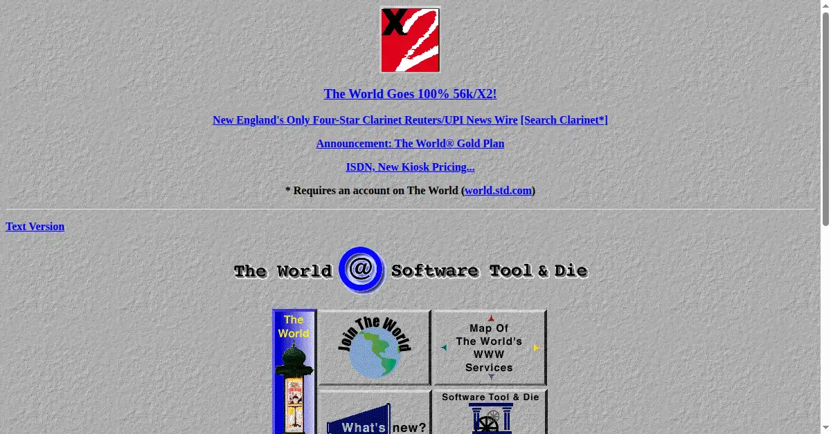 world.com as the Internet Archive first saved it, 21 Jan 1997