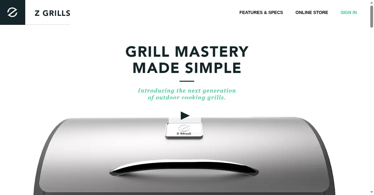 zgrills.com as the Internet Archive first saved it, 31 Jul 2016