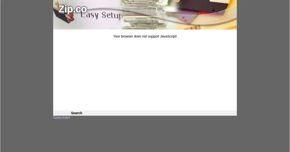 zip.co as the Internet Archive first saved it, 25 Jun 2013